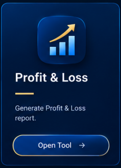 Profit and Loss — Generate Profit and Loss report